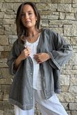 Lenni Cotton Jacket Washed Charcoal